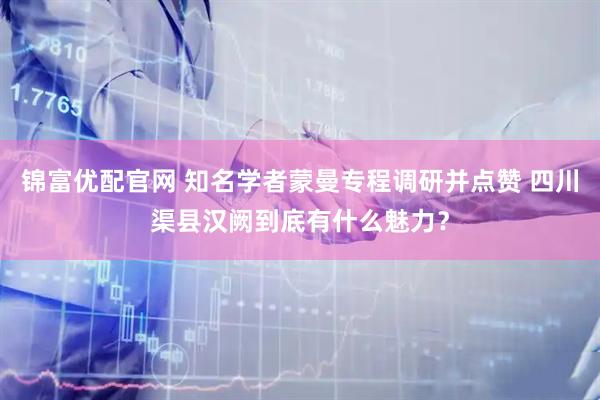 锦富优配官网 知名学者蒙曼专程调研并点赞 四川渠县汉阙到底有什么魅力？